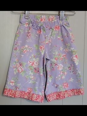 Hanna Andersson Vintage Girls 90 Floral Pants